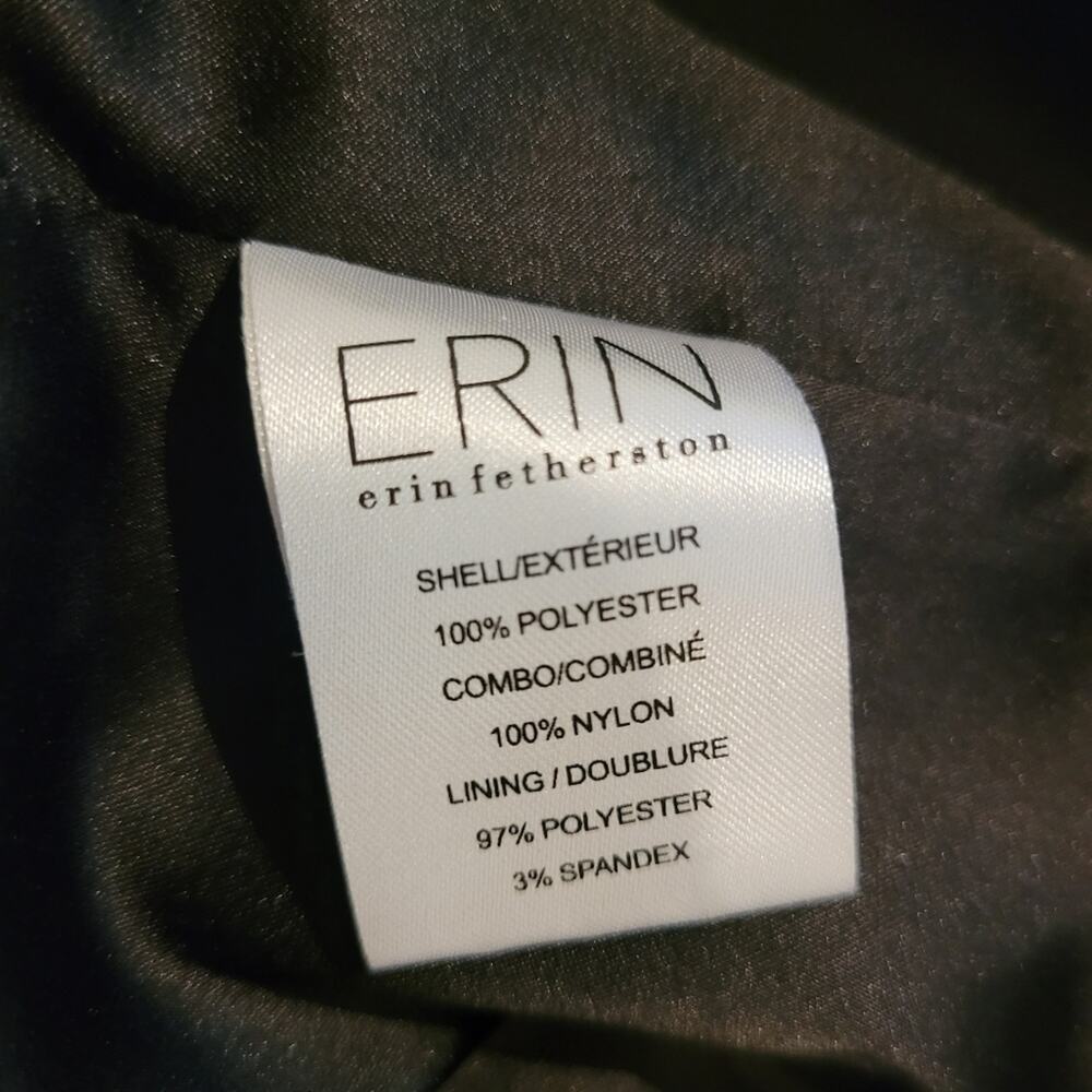 Erin Fetherston Black Tiered Fit & Flare Dress 6 Halter Neck Cocktail LBD - Picture 7 of 8